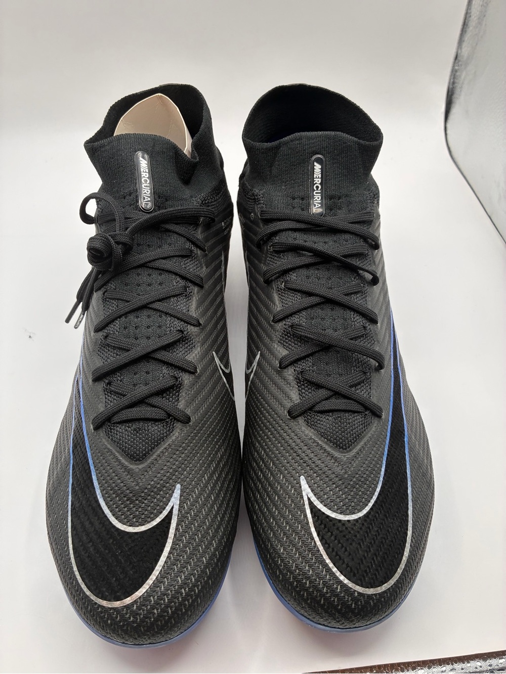 Nike Men Mercurial Superfly 9 Club Fg , Black Chrome Hyper Royal size 13 US New